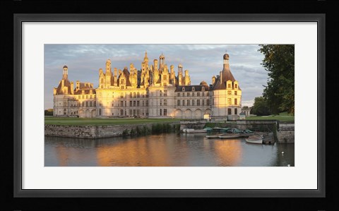 Framed Castle at the waterfront, Chateau Royal de Chambord, Chambord, Loire-Et-Cher, Loire Valley, Loire River, Centre Region, France Print