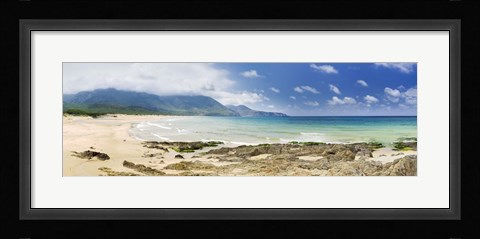 Framed Beach, Portixeddu Beach, Bay Of Buggerru, Iglesiente, Sardinia, Italy Print