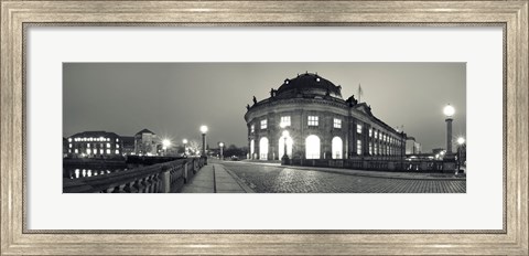 Framed Bode-Museum on the Museum Island at the Spree River, Berlin, Germany Print