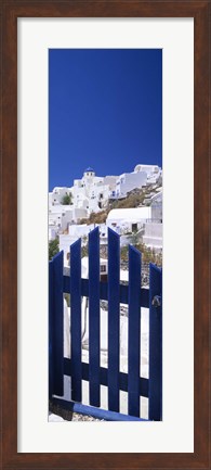Framed Houses in a town, Oia, Santorini, Cyclades Islands, Greece Print