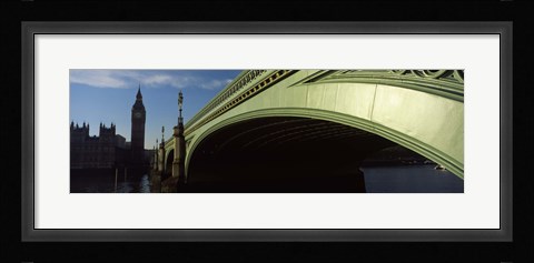 Framed Westminster Bridge, Big Ben, Houses Of Parliament, City Of Westminster, London, England Print