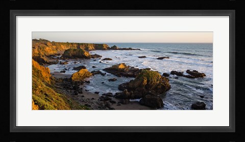 Framed Rocks on the coast, Cambria, San Luis Obispo County, California, USA Print