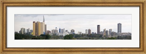 Framed Skyline in a city, Nairobi, Kenya 2011 Print