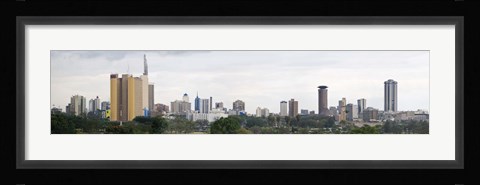 Framed Skyline in a city, Nairobi, Kenya 2011 Print