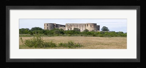 Framed Ruins of a castle, Borgholm Castle, Borgholm, Oland, Sweden Print