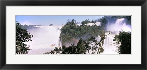 Framed Floodwaters at Iguacu Falls, Argentina-Brazil Border Print