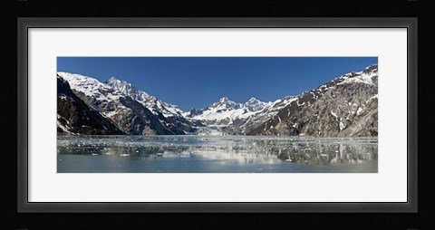 Framed Johns Hopkins Glacier in Glacier Bay National Park, Alaska, USA Print