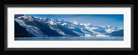 Framed Snowcapped mountains at College Fjord of Prince William Sound, Alaska, USA Print