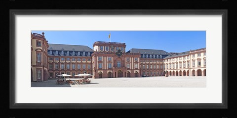 Framed Facade of the palace, Mannheim Palace, Mannheim, Baden-Wurttemberg, Germany Print