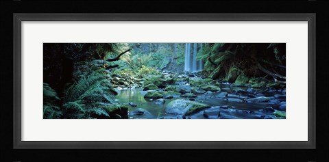 Framed Waterfall in a forest, Hopetown Falls, Great Ocean Road, Otway Ranges National Park, Victoria, Australia Print