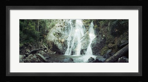 Framed Waterfall in a forest, Chiang Mai, Thailand Print