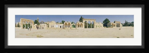 Framed Temple of Rocks, Dome of The Rock, Temple Mount, Jerusalem, Israel Print