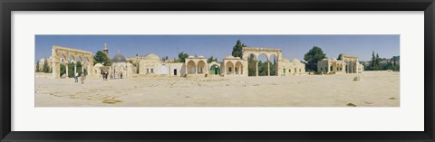 Framed Temple of Rocks, Dome of The Rock, Temple Mount, Jerusalem, Israel Print