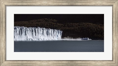 Framed Glaciers in a lake, Moreno Glacier, Argentino Lake, Argentine Glaciers National Park, Santa Cruz Province, Patagonia, Argentina Print