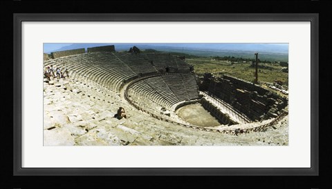 Framed Ancient theatre in the ruins of Hierapolis, Pamukkale,Turkey (horizontal) Print