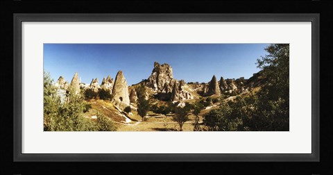 Framed Caves and Fairy Chimneys in Cappadocia, Central Anatolia Region, Turkey Print