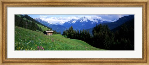 Framed Austria, Zillertaler, cabin Print