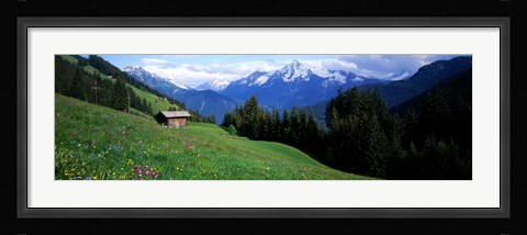 Framed Austria, Zillertaler, cabin Print