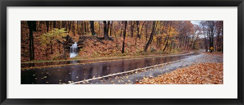 Framed Euclid Creek, Parkway, Ohio, USA Print