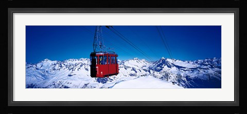 Framed Cable Car Andermatt Switzerland Print