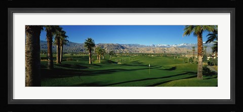 Framed Golf Course, Desert Springs, California, USA Print