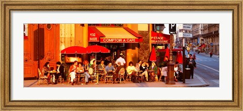 Framed Cafe, Paris, France Print