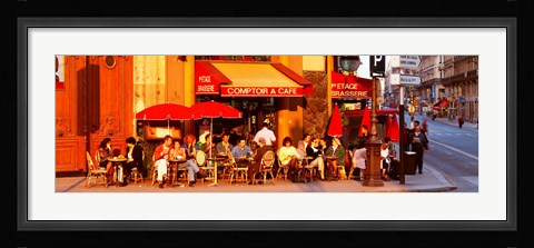 Framed Cafe, Paris, France Print
