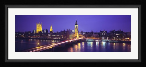 Framed England, London, Parliament, Big Ben Print