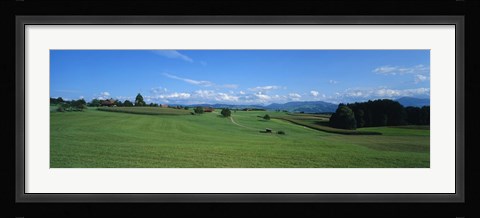 Framed View Along Rural Hillside, Zurich, Switzerland Print