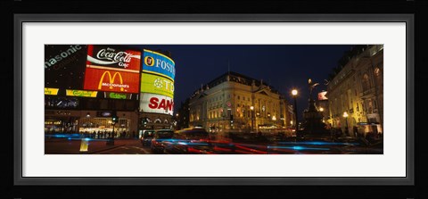Framed Piccadilly Circus, London, England, United Kingdom Print