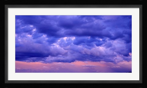 Framed Switzerland, clouds, cumulus, storm Print