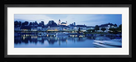 Framed Switzerland, Rapperswil, Lake Zurich Print