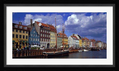 Framed Denmark, Copenhagen, Nyhavn Print
