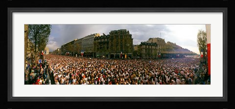 Framed Marathon Runners, Paris, France Print