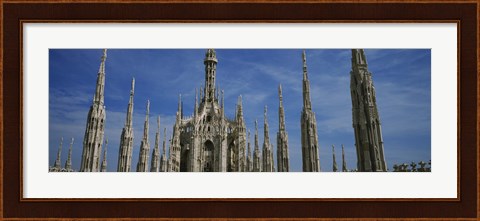 Framed Facade of a cathedral, Piazza Del Duomo, Milan, Italy Print