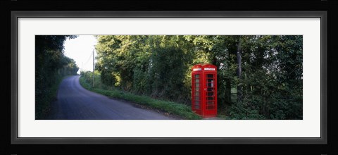 Framed Phone Booth, Worcestershire, England, United Kingdom Print