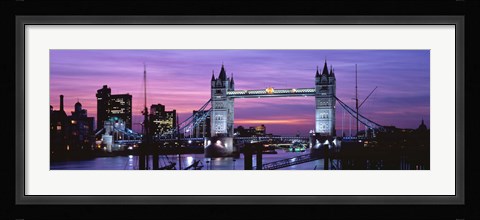 Framed England, London, Tower Bridge Print