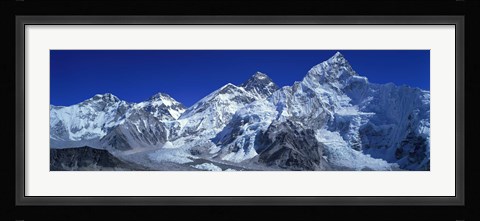 Framed Himalaya Mountains (Mt Everest), Nepal Print