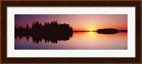 Framed Canada, Alberta, Elk Island National Park Print
