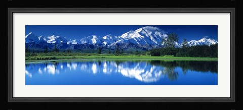 Framed Mt McKinley and Wonder Lake Denali National Park AK Print