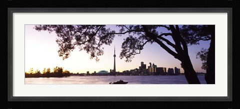 Framed Skyline CN Tower Skydome Toronto Ontario Canada Print