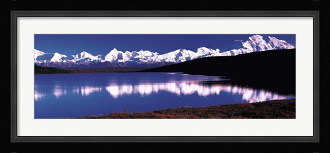 Framed Mt. McKinley &amp; Wonder Lake Denali National Park Print