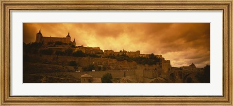 Framed Low angle view of a castle, Alcazar, Toledo, Spain Print