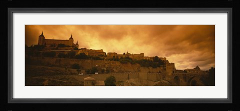 Framed Low angle view of a castle, Alcazar, Toledo, Spain Print