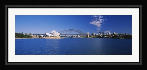 Framed Sydney Opera House and Bridge Print