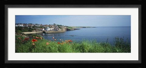 Framed Town at the waterfront, Crail, Fife, Scotland Print