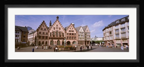 Framed Roemer Square, Frankfurt, Germany Print