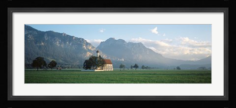 Framed St Coloman's Church, Bavaria, Germany Print