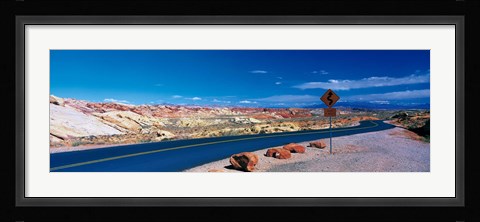 Framed Road Valley of Fire State Park Overton NV Print