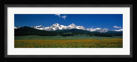 Framed Sawtooth Mtns Range Stanley ID USA Print